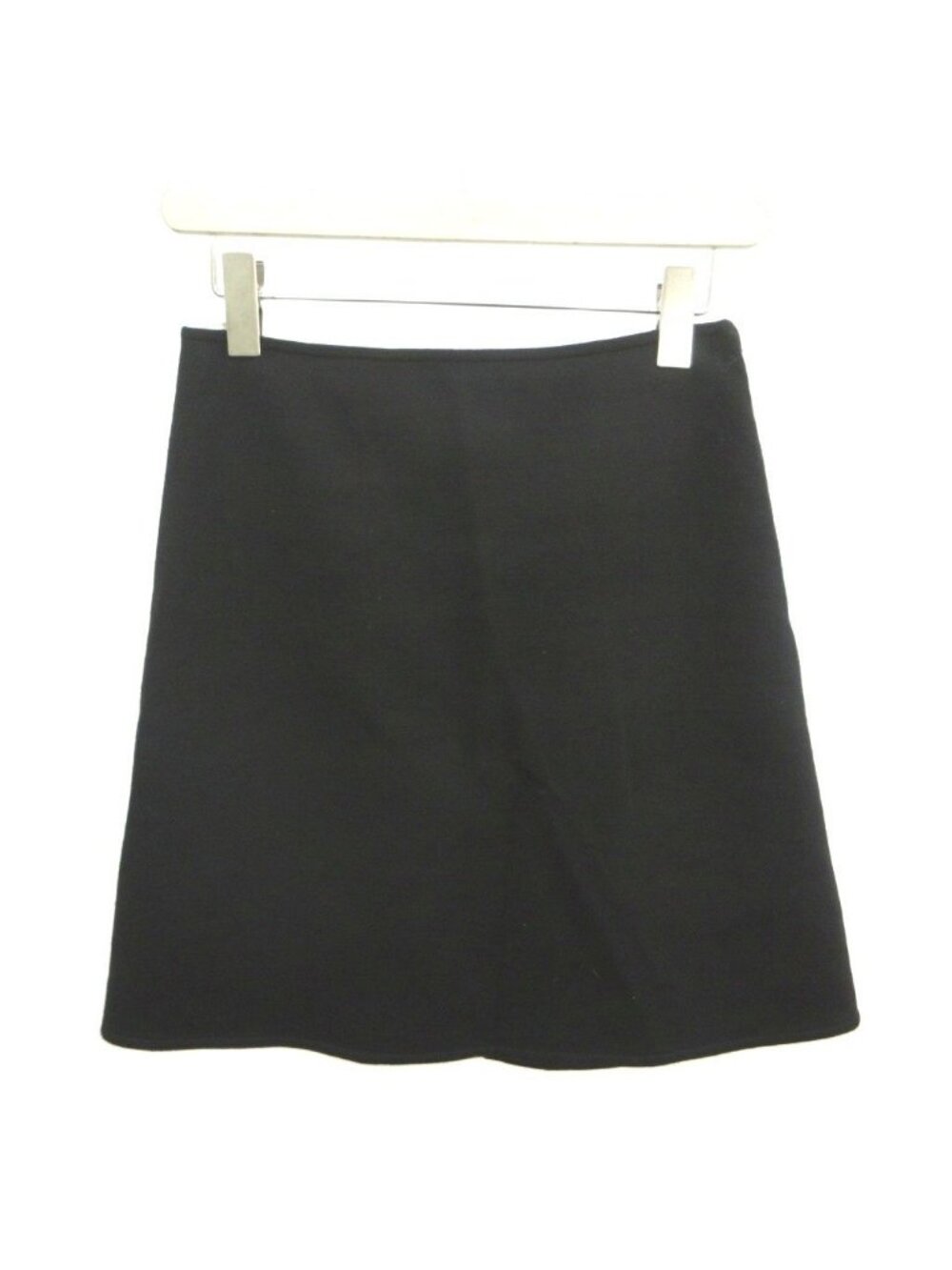 Hermes Gorche Era Pencil Skirt Mini Black Log Logo All Over Print 34